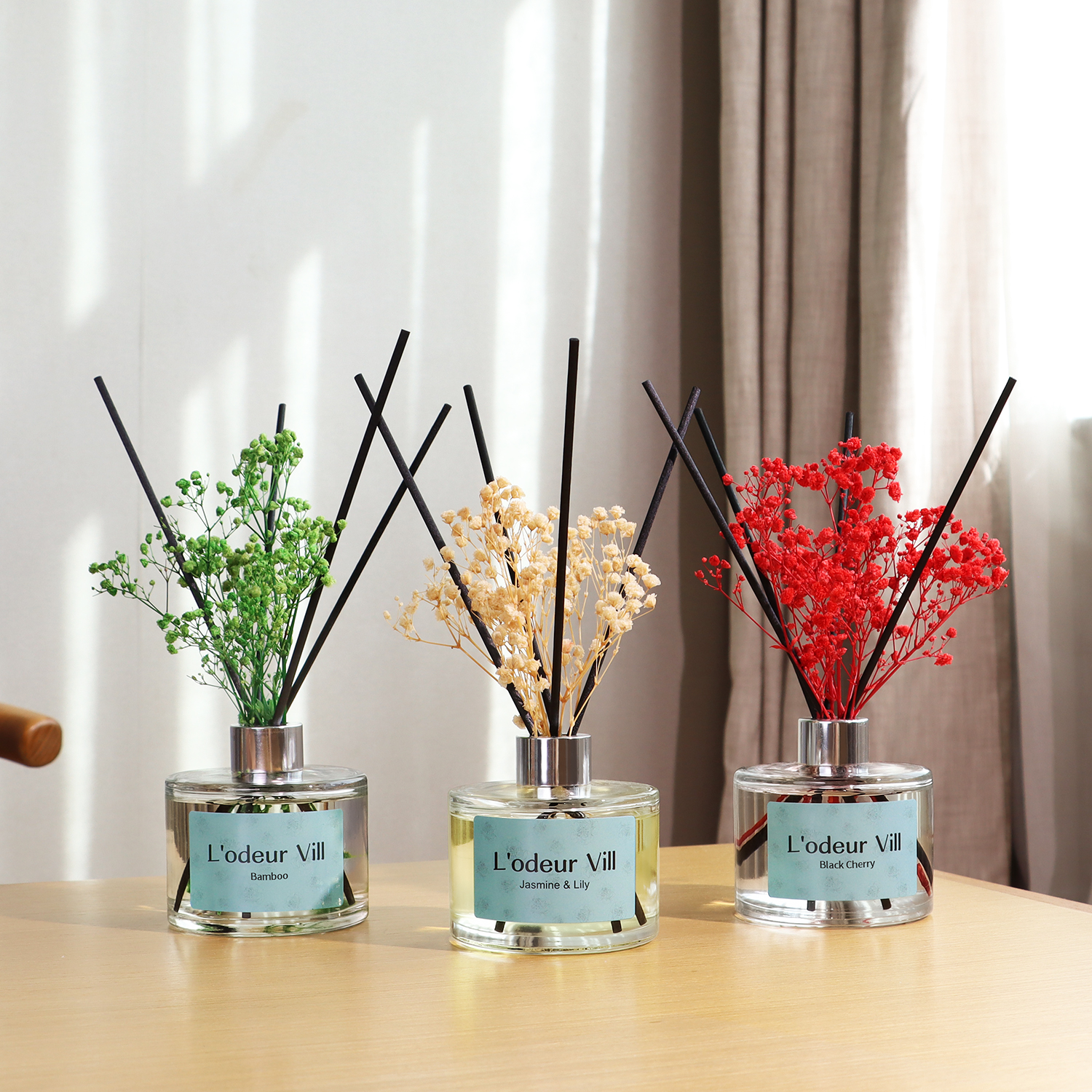 Household Indoor Volatile Fiber Fragrance Bathroom Deodorant Freshener 100ml (3)