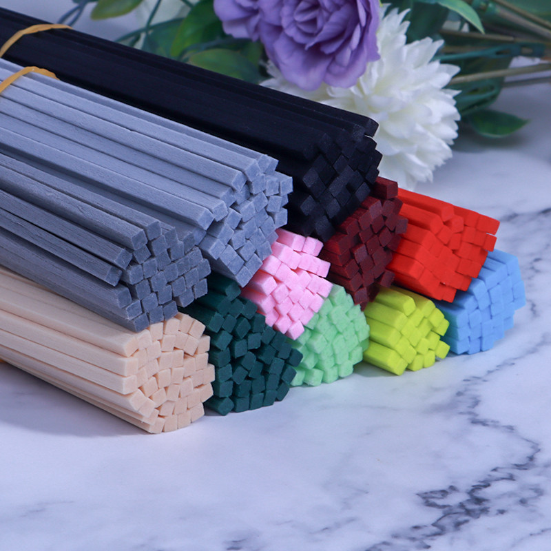 Colorful square straight fiber stick essential oil diffuser stick (3)