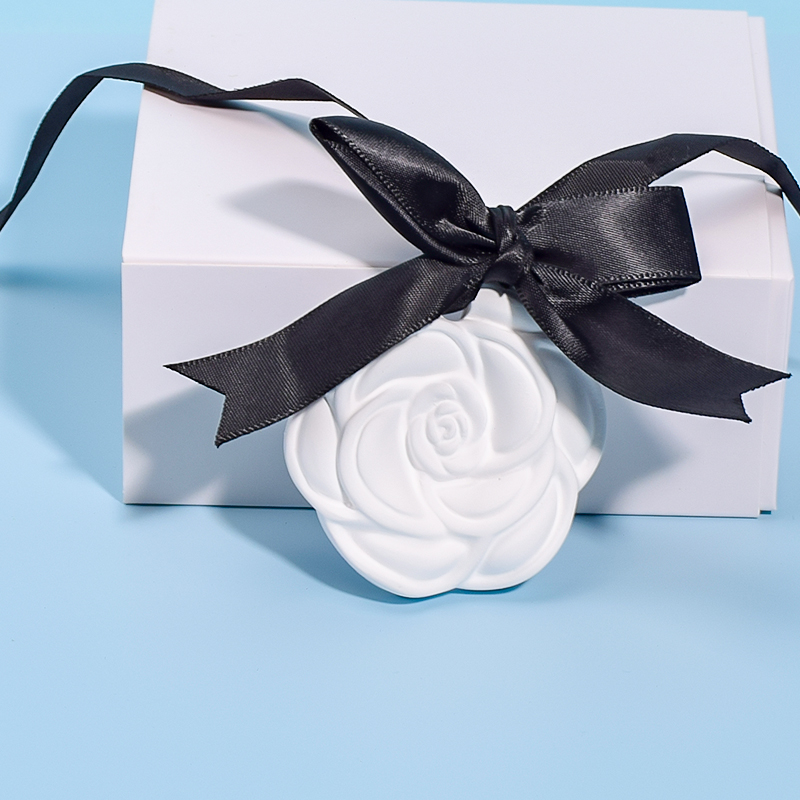 Ceramic Scented Stone Camellia flower Plaster Aroma Fragrance Diffuser Stone (4)