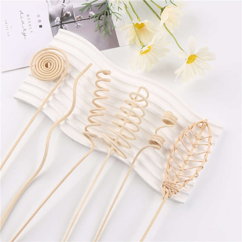 Raw wood color rattan reed diffuser decorative rattan stick (2)