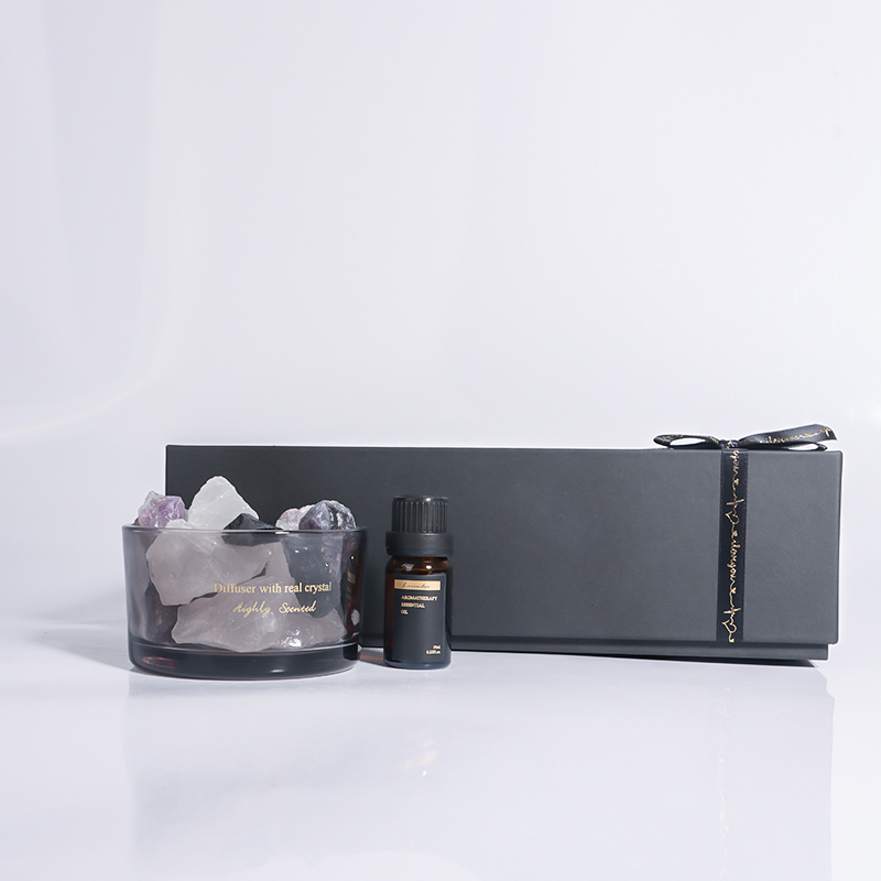 Aromatherapy crystal reed diffuser stone natural stone essential oil (4)