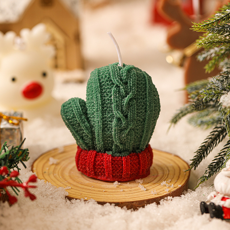 Christmas Scented Candle Ambience Mini Woolen Glove Shape (6)