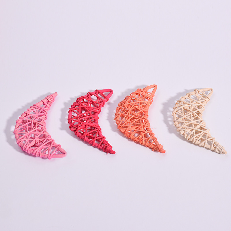 Natural decorative rattan handcraft star shape decor aroma diffuser (3)