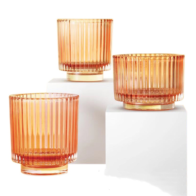 Romantic Glass Aromatherapy Candle Cup Valentine Candle Holder Wax Cup (5)
