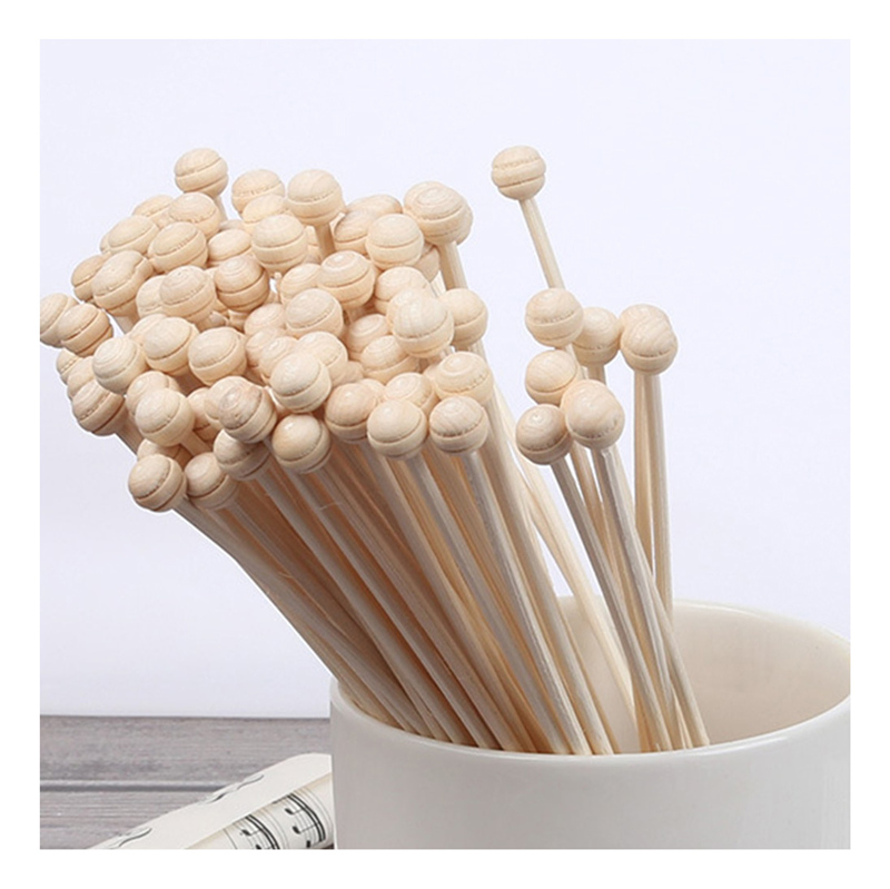 Aroma Reed Diffuser Rattan Sticks With Wood bead diffuser (3)