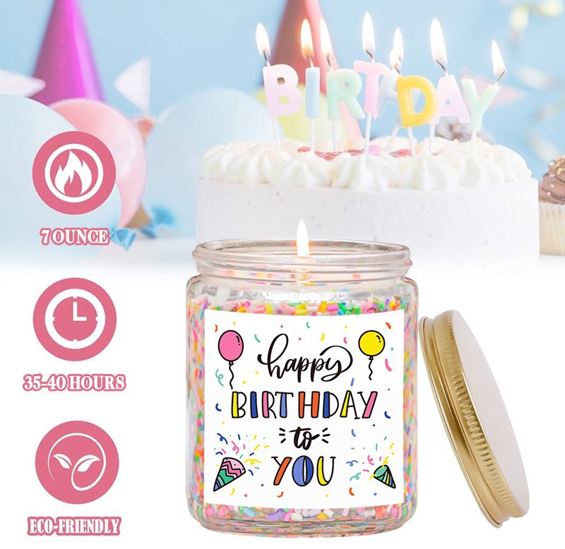 Scented Candle White Glass Smokeless Handmade Soy Wax Scented (6)