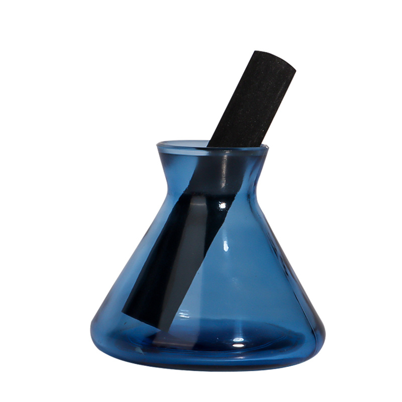 Trumpet perfume bottle glass empty bottle home decoration (3)