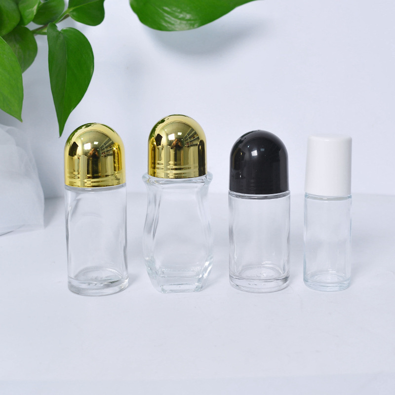 Large Rolling Glass Oil Bottle 50ml Antiperspirant Bottle Massage Deodorant (3)
