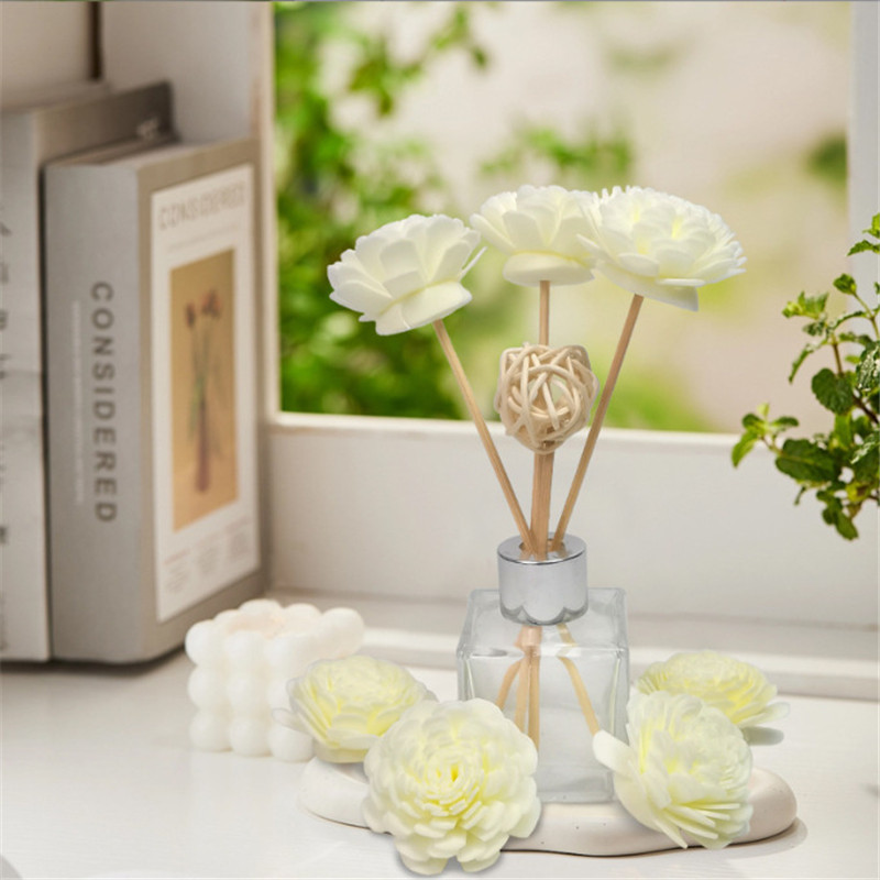 Aromatherapy PE flower reed diffuser decorative simulation flowers (1)