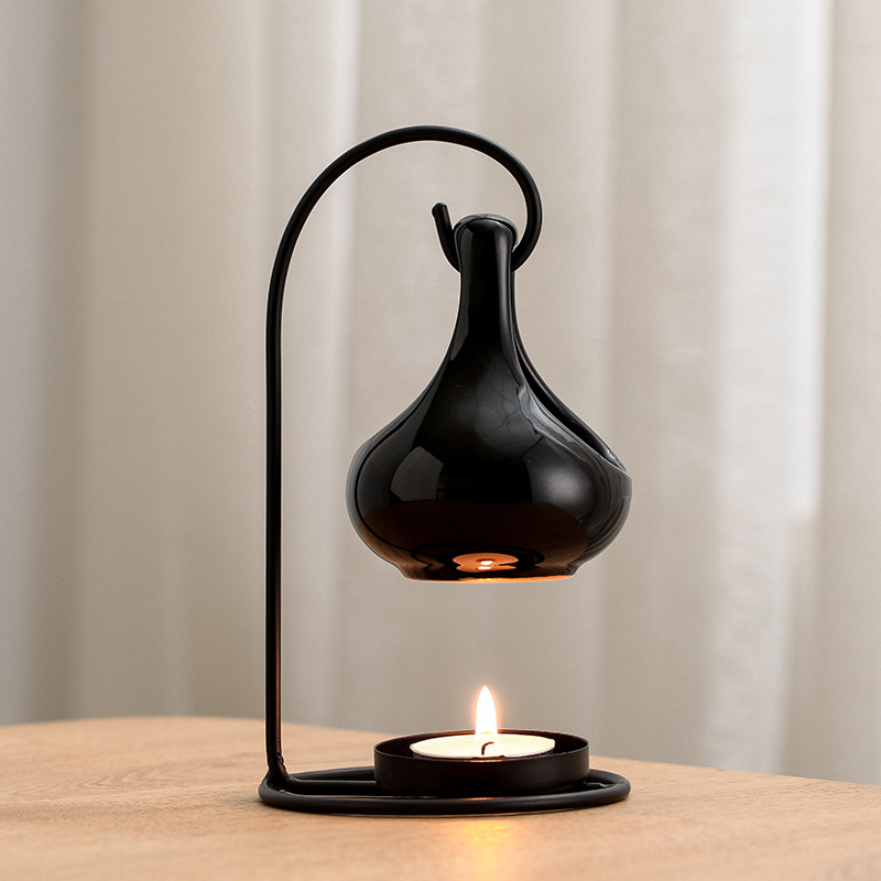 Black Hanging Stove Creative Aromatreatment Oil Lamp Heating Lamps Household (1)