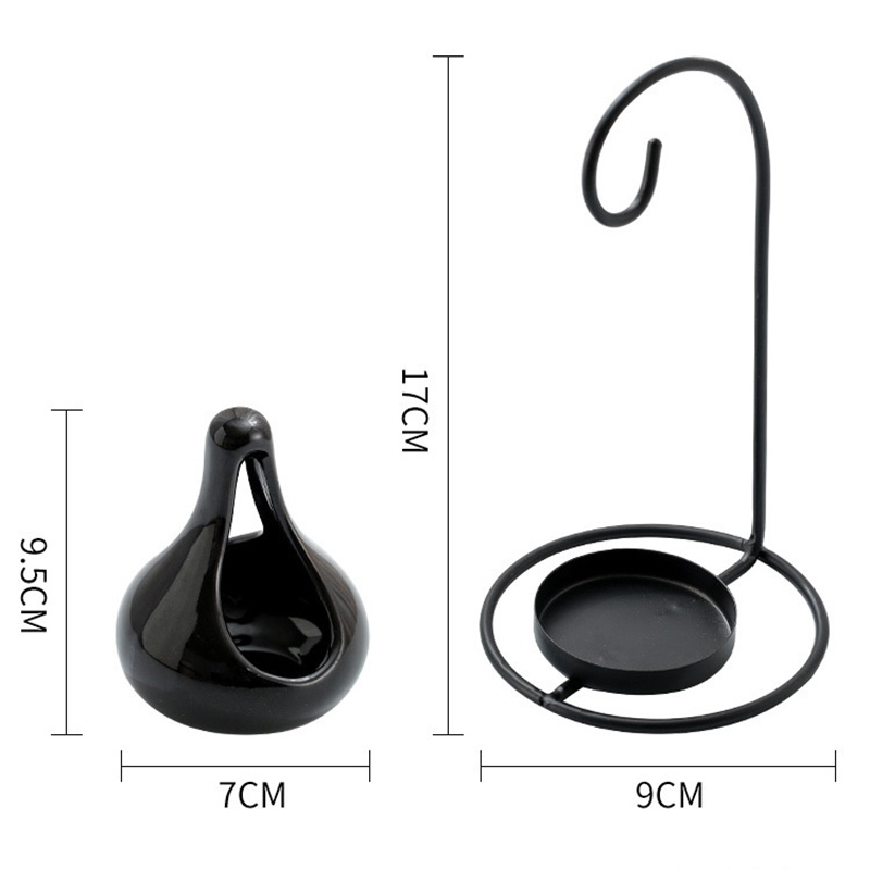 Black Hanging Stove Creative Aromatreatment Oil Lamp Heating Lamps Household (6)