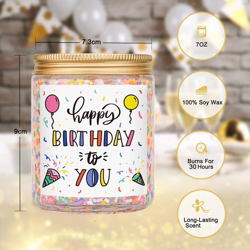 Scented Candle White Glass Smokeless Handmade Soy Wax Scented (4)