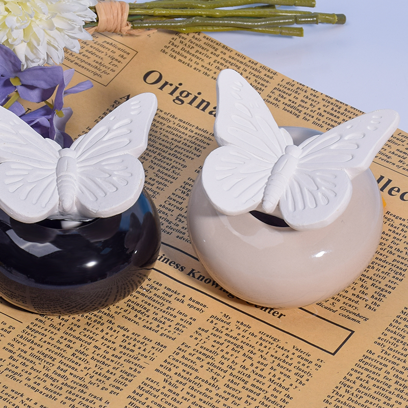 Plaster Animal Butterfly Shape Essential Oil Diffuser with Cotton Cord (4)