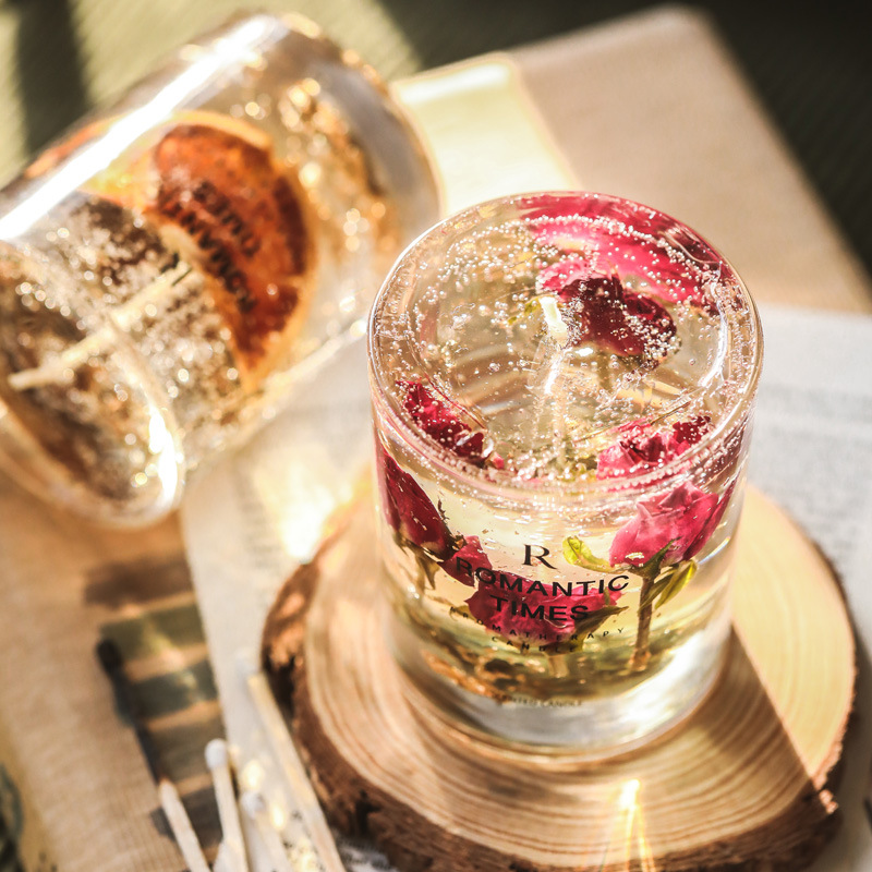 Scented candle Jelly wax True Flower Premium Sleep Bedroom lasting (5)