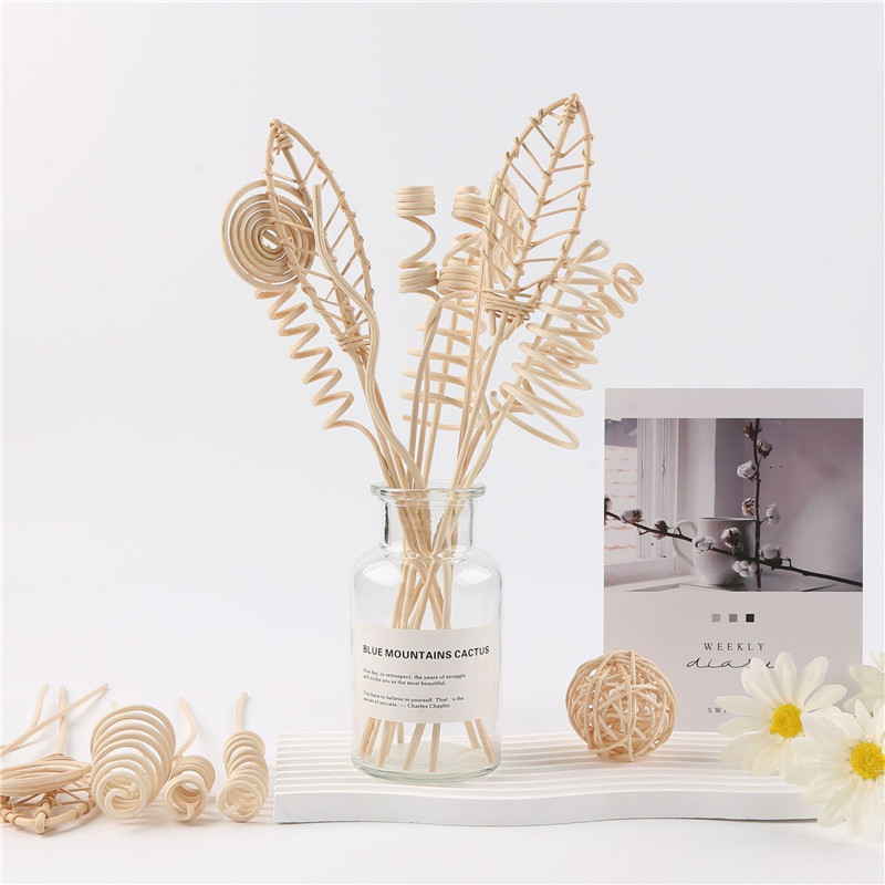 Raw wood color rattan reed diffuser decorative rattan stick (6)